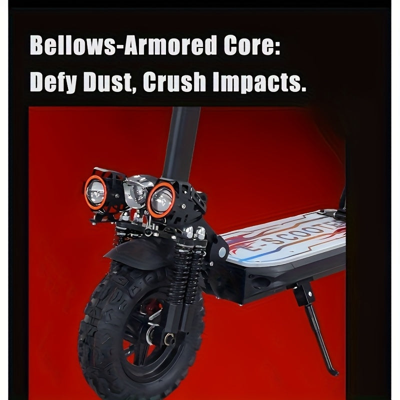 Bolin M6Pro Super Electric Scooter, 1200W Peak Brushless Motor, 65KM Range, Foldable with Seat, 10-inch Tires, Maximum Speed 50KM/H, Front and Rear Dual Disc Brakes, High-Strength Aluminum Alloy Frame, Suitable for Adults and Teenagers